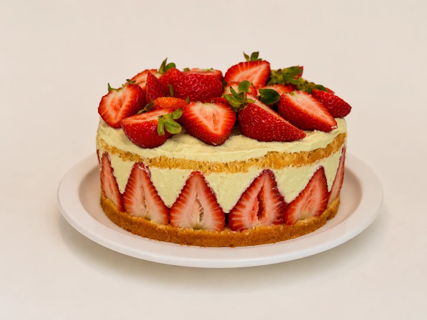 Strawberry-Pistachio Cake